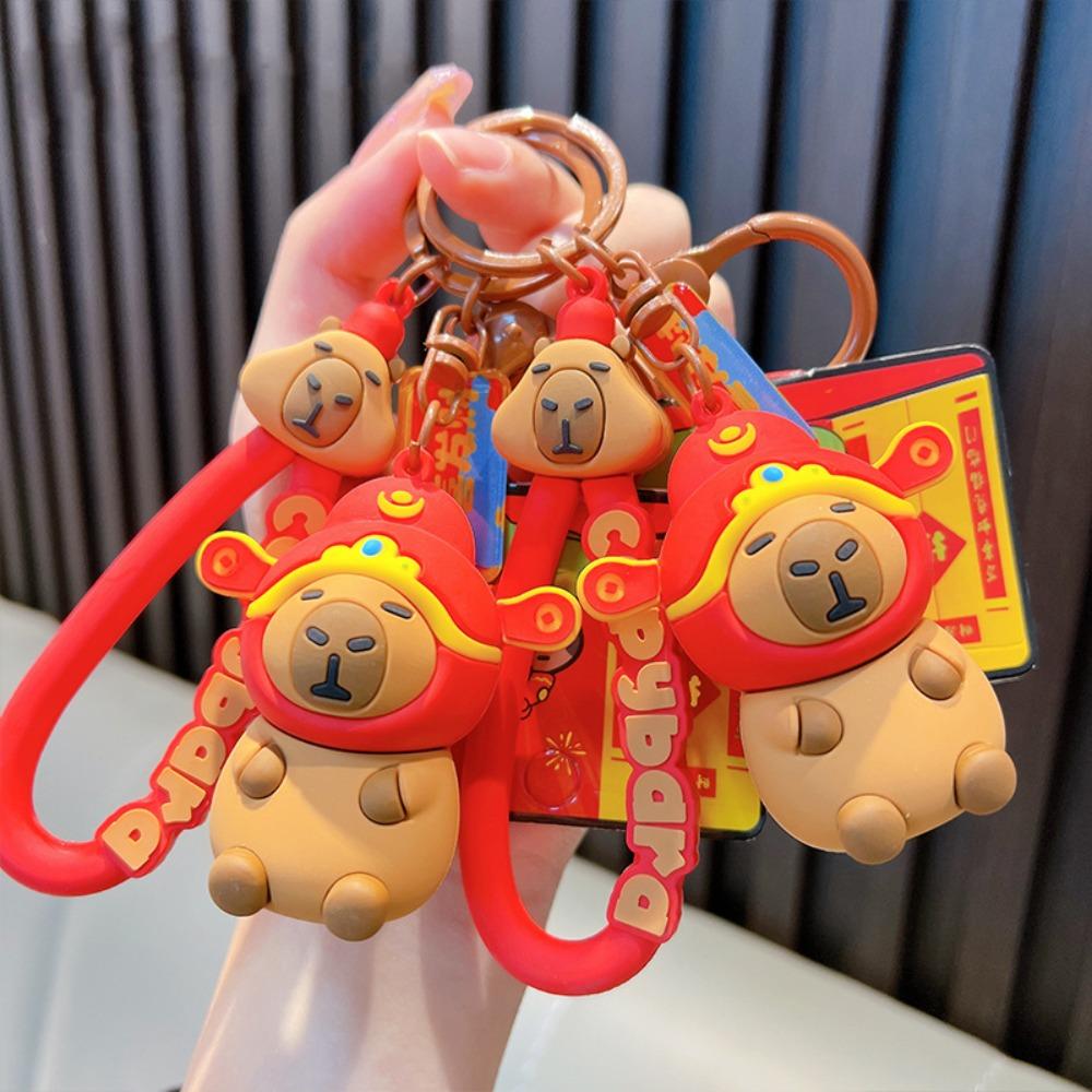 Fa Cai Rich Capybara Keychain Doll Cartoon Animal Key Ring New Year Capybara Pendant Family
Fa Cai Rich Capybara Keychain Doll Cartoon Animal Key Ring New Year Capybara Pendant Family
