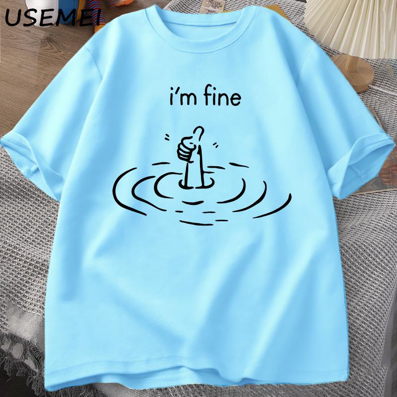Im Fine Back Print Tshirt Unisex Women Funny Unisextal Health T Shirt Humor Cotton Short Sleeve Loose Tshirt Loose Fashion Tees L
Im Fine Back Print Tshirt Unisex Women Funny Unisextal Health T Shirt Humor Cotton Short Sleeve Loose Tshirt Loose Fashion Tees L