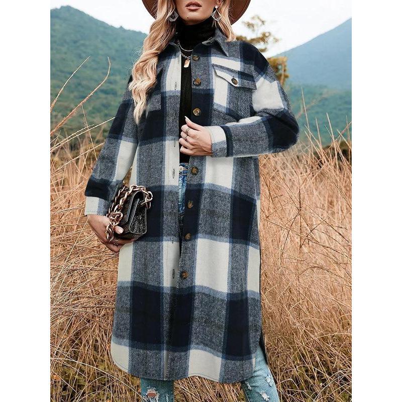 Plaid Wool Lapel Trench Coat - C 22800 XXL
Plaid Wool Lapel Trench Coat - C 22800 XXL