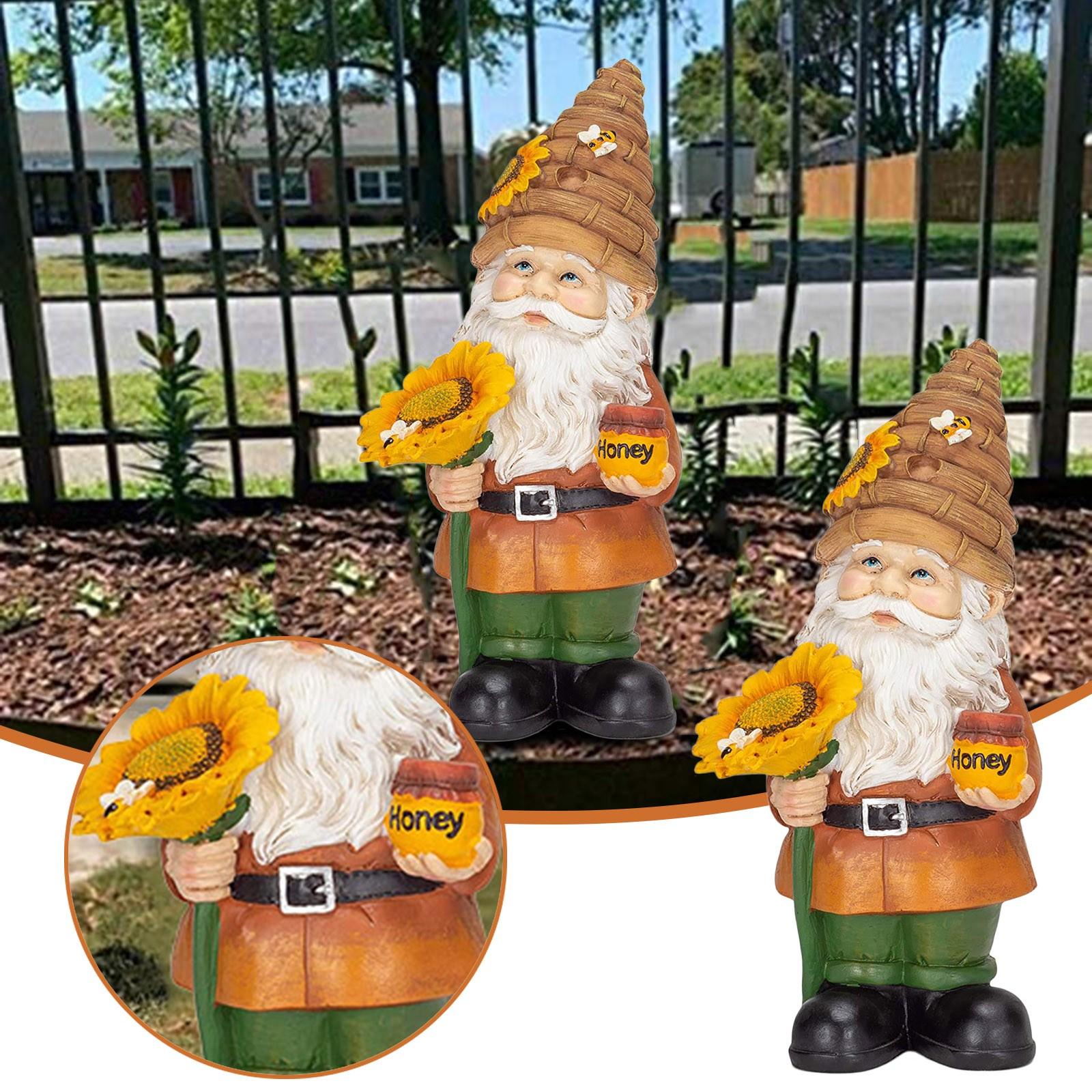 Folulus Beehive Gnome Ярко-желтый и коричневый 9-дюймовая садовая статуя из полирезина на открытом воздухе
Folulus Beehive Gnome Ярко-желтый и коричневый 9-дюймовая садовая статуя из полирезина на открытом воздухе