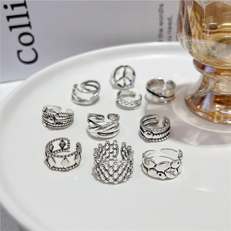 2022 Trendy Hip Hop Adjustable Open Ring for Men and Women - Retro Silver Index Finger Wide Band Adjustable
2022 Trendy Hip Hop Adjustable Open Ring for Men and Women - Retro Silver Index Finger Wide Band Adjustable
