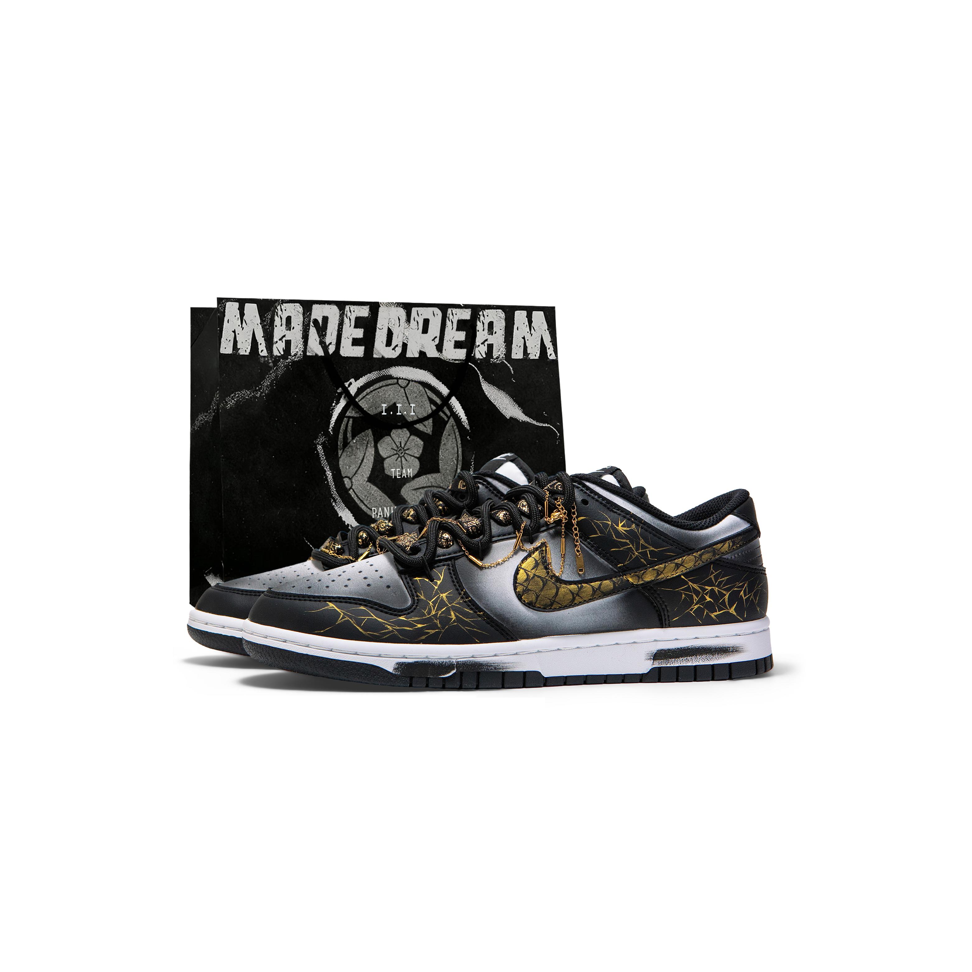 Nike Dunk Slip Resistant Abrasion Resistant Low top Skateboard Shoes Men s Black Gold DD1391-100(Team1517-SBOX) 44
Nike Dunk Slip Resistant Abrasion Resistant Low top Skateboard Shoes Men s Black Gold DD1391-100(Team1517-SBOX) 44