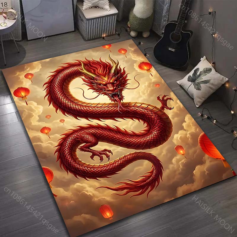 1PC Red dragon with floating lanterns Carpet for Living Room Bedroom Sofa Home Decor Rus Non-slip Floor Mat Luxury Gift 40cm x 60cm
1PC Red dragon with floating lanterns Carpet for Living Room Bedroom Sofa Home Decor Rus Non-slip Floor Mat Luxury Gift 40cm x 60cm