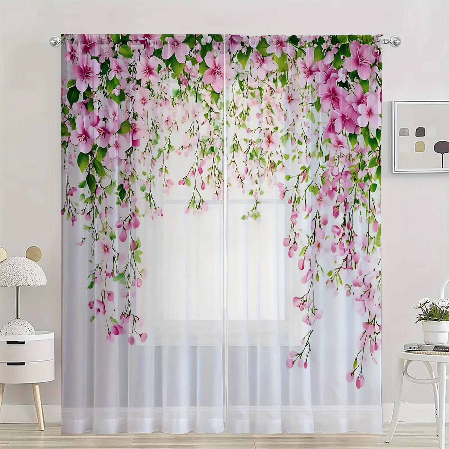 Set Of 2 Hd Digital Green Leaves Red Flowers Printed Window Screen Home Decor Style Decoration Living Room Curtain Polyester Ideal For W100*H70(CM)-Rod Pocket&1PCS
Set Of 2 Hd Digital Green Leaves Red Flowers Printed Window Screen Home Decor Style Decoration Living Room Curtain Polyester Ideal For W100*H70(CM)-Rod Pocket&1PCS