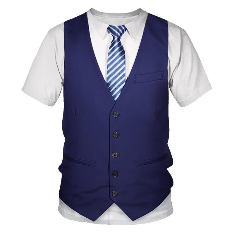 Funny Fake Suit T Shirt Men s Tuxedo Tie Pattern Tops Summer Harajuku Loose T-Shirts Short Sleeves Round Neck Tees S
Funny Fake Suit T Shirt Men s Tuxedo Tie Pattern Tops Summer Harajuku Loose T-Shirts Short Sleeves Round Neck Tees S