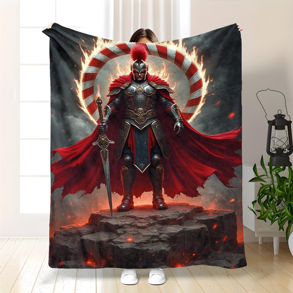 Sparta warrior pattern Flannel printed blanket suitable for all seasons suitable for living room office sofa and travel 75x100cm
Sparta warrior pattern Flannel printed blanket suitable for all seasons suitable for living room office sofa and travel 75x100cm