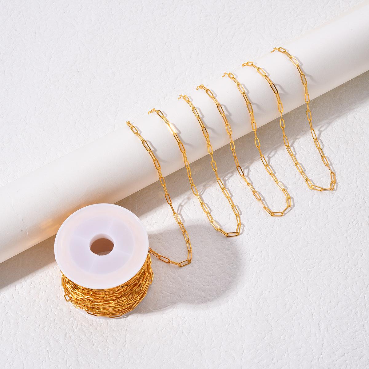10m Long Oval Flat Cable Chain Necklace Jewelry Accessories - Durable Welded Copper Chain
10m Long Oval Flat Cable Chain Necklace Jewelry Accessories - Durable Welded Copper Chain