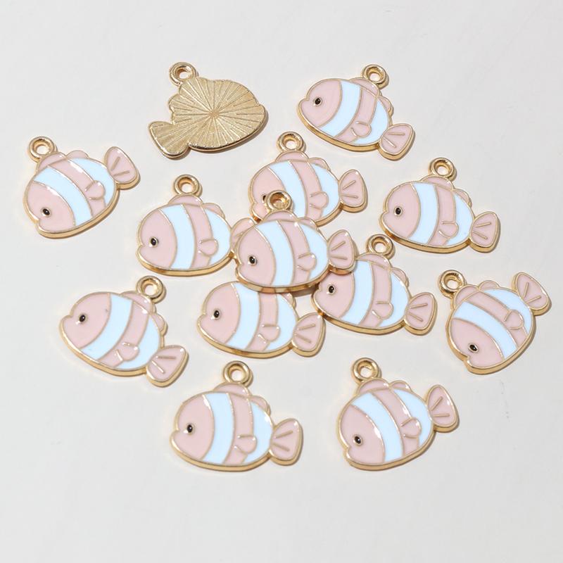 20pcs Enamel Fish Charms Pendant 15x14mm DIY Jewelry Making Accessories Findings for Earrings Necklace Bracelets Crafts
20pcs Enamel Fish Charms Pendant 15x14mm DIY Jewelry Making Accessories Findings for Earrings Necklace Bracelets Crafts