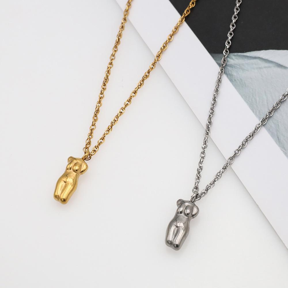 Minimalist 18k Stainless Steel Clavicle Chain with European/American Portrait Pendant for Women
Minimalist 18k Stainless Steel Clavicle Chain with European/American Portrait Pendant for Women