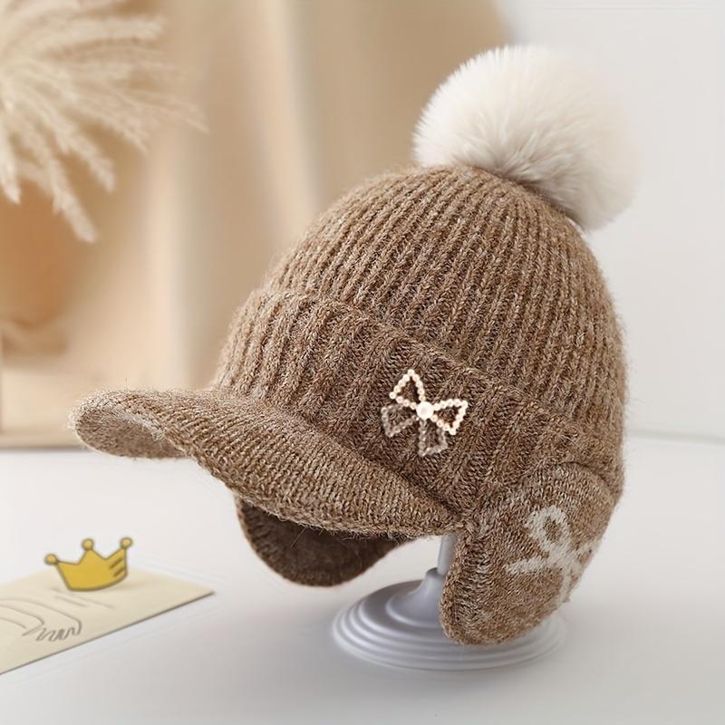 1Piece of Winter Hat, Thickened And Warm, Featuring a Duckbill Design, a Bow And a Pom-Pom. Stylish for Autumn for Kids Aged 4-8 хакі
1Piece of Winter Hat, Thickened And Warm, Featuring a Duckbill Design, a Bow And a Pom-Pom. Stylish for Autumn for Kids Aged 4-8 хакі