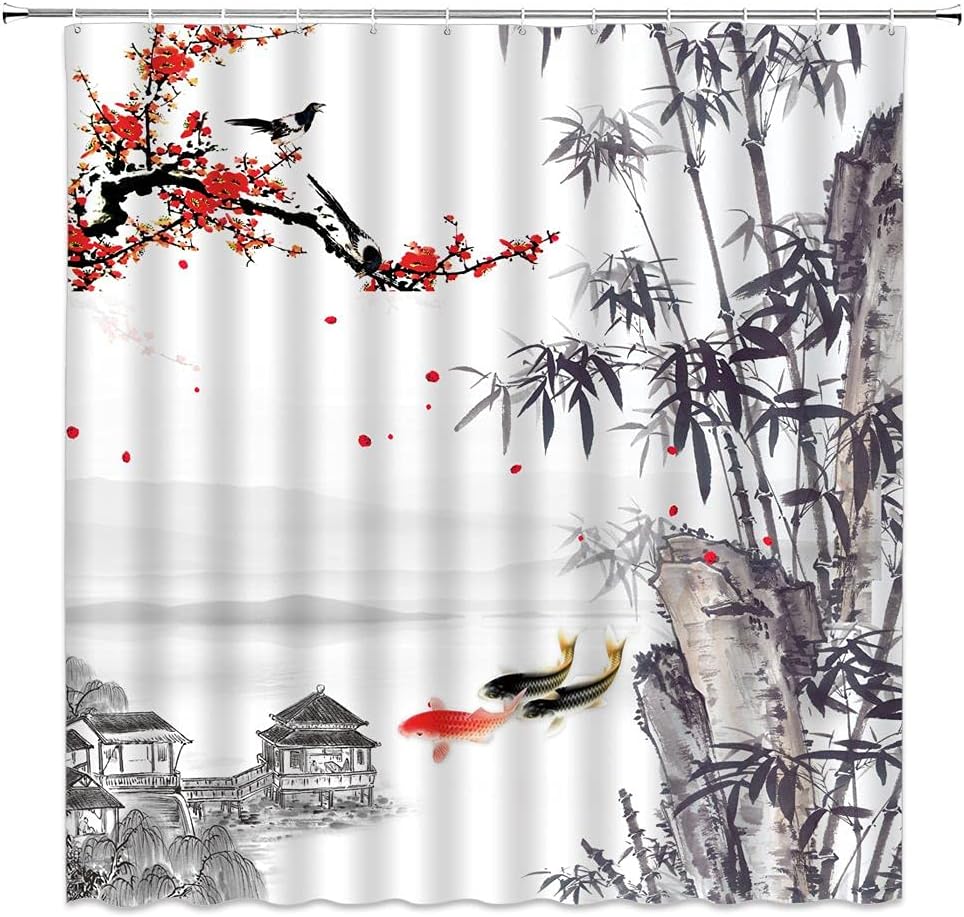 Zen Shower Curtain Spa Lotus Black Stone And Candles Bamboo Water Lily Japanese Style Relax Nature Home Fabric Bathroom Decor W60H190(CM)-1 Pcs
Zen Shower Curtain Spa Lotus Black Stone And Candles Bamboo Water Lily Japanese Style Relax Nature Home Fabric Bathroom Decor W60H190(CM)-1 Pcs