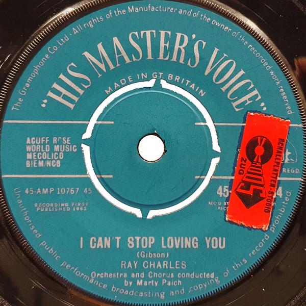 7inch Record RAY CHARLES - I Can t Stop Loving You 45POP1034 His Master s Vo 1962 UK Soul/Funk Used
7inch Record RAY CHARLES - I Can t Stop Loving You 45POP1034 His Master s Vo 1962 UK Soul/Funk Used
