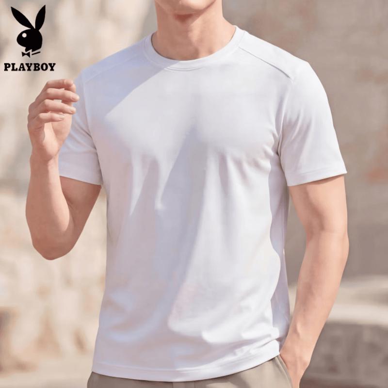 PLAYBOY Men s Summer Solid Color Short Sleeve T-Shirt L
PLAYBOY Men s Summer Solid Color Short Sleeve T-Shirt L
