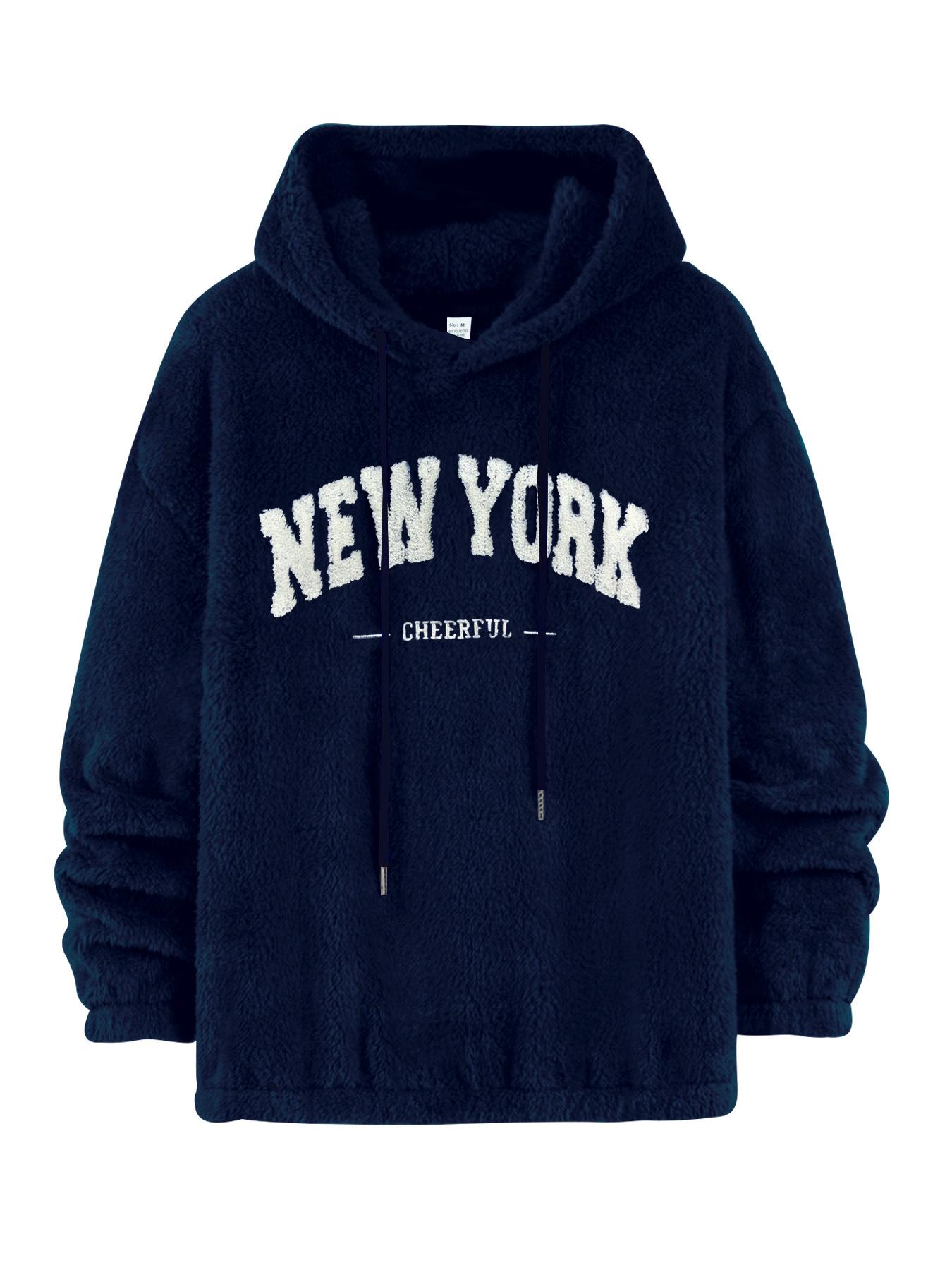 Men s 2025 Loose American Letter Embroidery Plush Warm Hoodie S темно-синього кольору
Men s 2025 Loose American Letter Embroidery Plush Warm Hoodie S темно-синього кольору