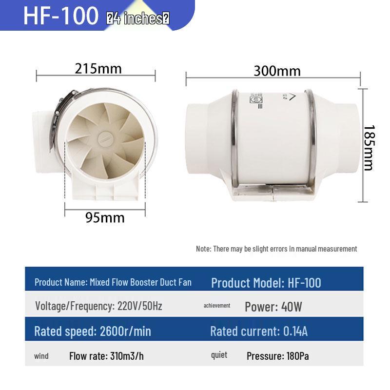 Single-Flow Fresh Air Ventilation Fan - Available in 4/6/8 Inch Sizes
Single-Flow Fresh Air Ventilation Fan - Available in 4/6/8 Inch Sizes