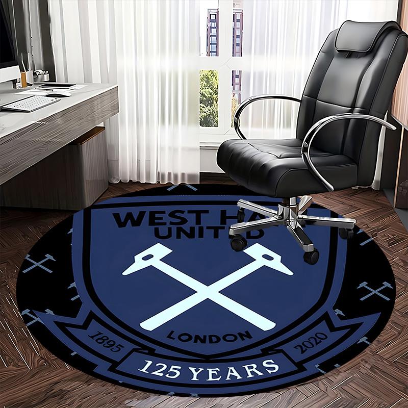 West Ham United Chair mat Round Rug-Office carpet, Machine Washable, Non-slip, Suitable for Living Rooms, Bedrooms 120cm
West Ham United Chair mat Round Rug-Office carpet, Machine Washable, Non-slip, Suitable for Living Rooms, Bedrooms 120cm