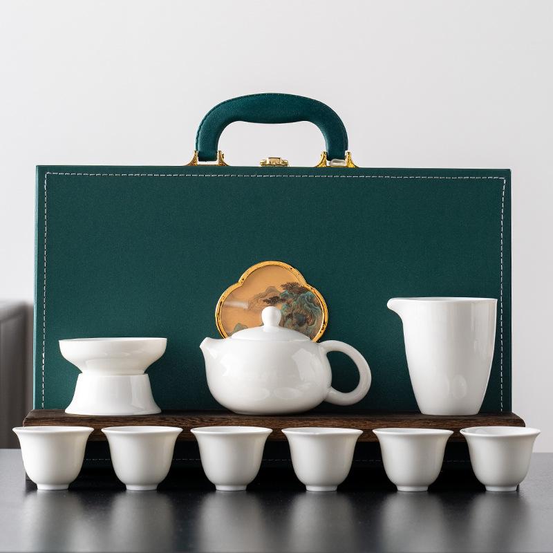 Сует нефрит чернильный белый фарфор набор чайник Сиши набор для чая Кунг-фу Домашний офис чаша с крышкой Бизнес чайный набор Подарки
Сует нефрит чернильный белый фарфор набор чайник Сиши набор для чая Кунг-фу Домашний офис чаша с крышкой Бизнес чайный набор Подарки