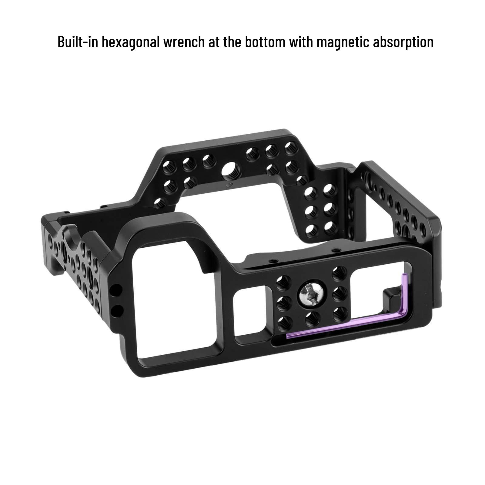 Aluminum Alloy Camera Cage Kit for Sony A7R4 - Handle Grip Stabilizer for DSLR Photography Accessories чёрный
Aluminum Alloy Camera Cage Kit for Sony A7R4 - Handle Grip Stabilizer for DSLR Photography Accessories чёрный