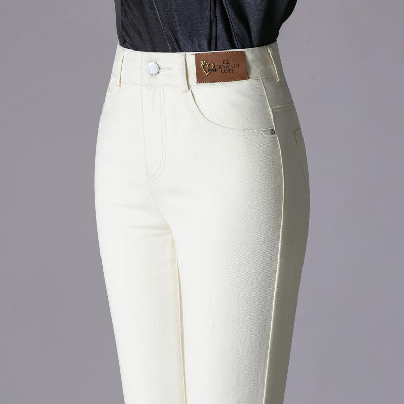 Washed Cotton Straight-Leg Denim Pants - Elastic Plus Size for Middle-Aged Women 29/XL вершковий/білий
Washed Cotton Straight-Leg Denim Pants - Elastic Plus Size for Middle-Aged Women 29/XL вершковий/білий