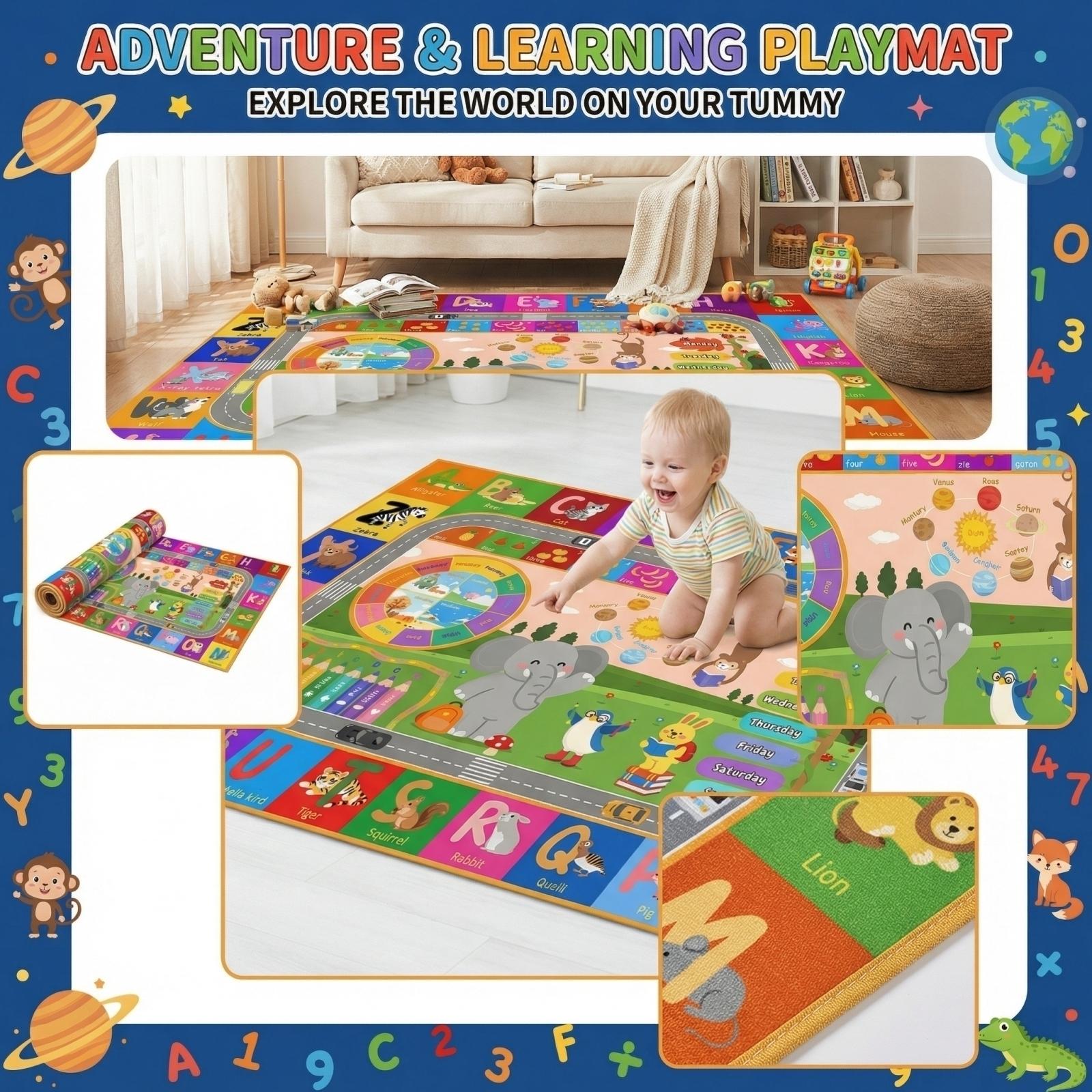 Kids Crawling Educational Floor Mat One Size
Kids Crawling Educational Floor Mat One Size