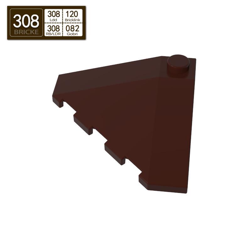 BRICKE 43708 4x4 Slope Building Block Wedge, LEGO-Compatible MOC Accessory Piece темно-коричневого кольору
BRICKE 43708 4x4 Slope Building Block Wedge, LEGO-Compatible MOC Accessory Piece темно-коричневого кольору