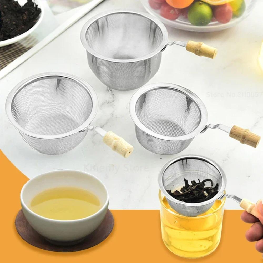 Wooden Handle Tea Infuser Loose Leaf Tea Strainer Kitchen Gadget Tea Filter Soy Milk S
Wooden Handle Tea Infuser Loose Leaf Tea Strainer Kitchen Gadget Tea Filter Soy Milk S