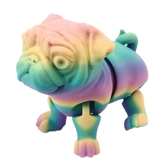 Yousheng 3D Printed Puppy Ornament Collectible Pug Toy with Movable Joints Stress Relief Flexible Pug Toy for Kids Adults Gift Desk Decor
Yousheng 3D Printed Puppy Ornament Collectible Pug Toy with Movable Joints Stress Relief Flexible Pug Toy for Kids Adults Gift Desk Decor