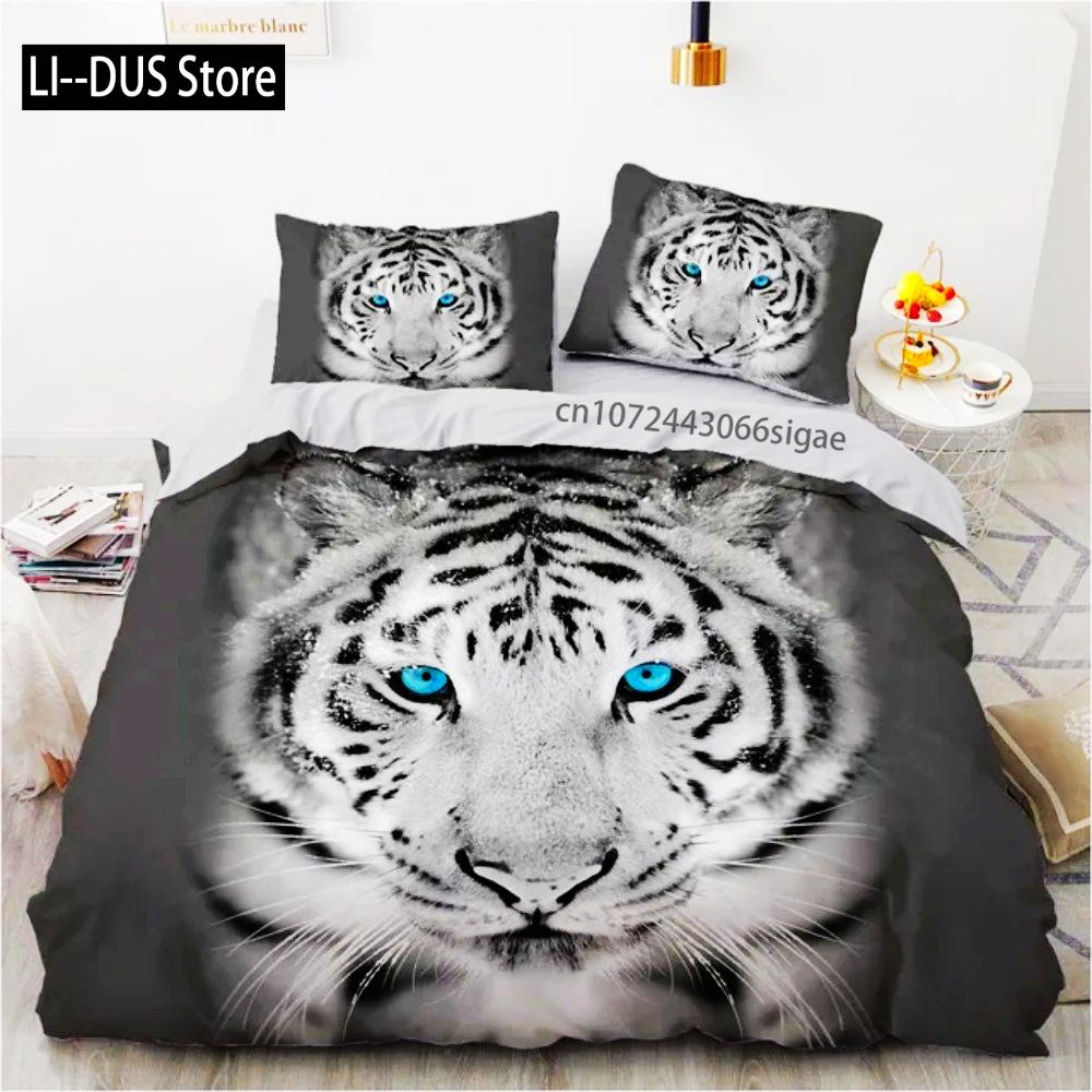 3D Animal Tigers Bedding Set 2/3PCS Soft Microfiber Queen King Twin Size Duvet Cover Set With Pillowcases Teens Boys Bed Linen EU single(135x200cm)
3D Animal Tigers Bedding Set 2/3PCS Soft Microfiber Queen King Twin Size Duvet Cover Set With Pillowcases Teens Boys Bed Linen EU single(135x200cm)