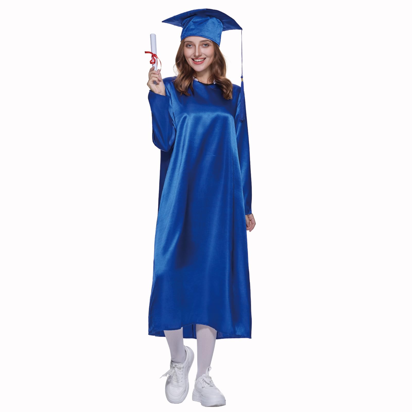 Men Graduation Cap Gown Tassel Set for Adult, High School & College Graduates Robe for Men Women S синій
Men Graduation Cap Gown Tassel Set for Adult, High School & College Graduates Robe for Men Women S синій