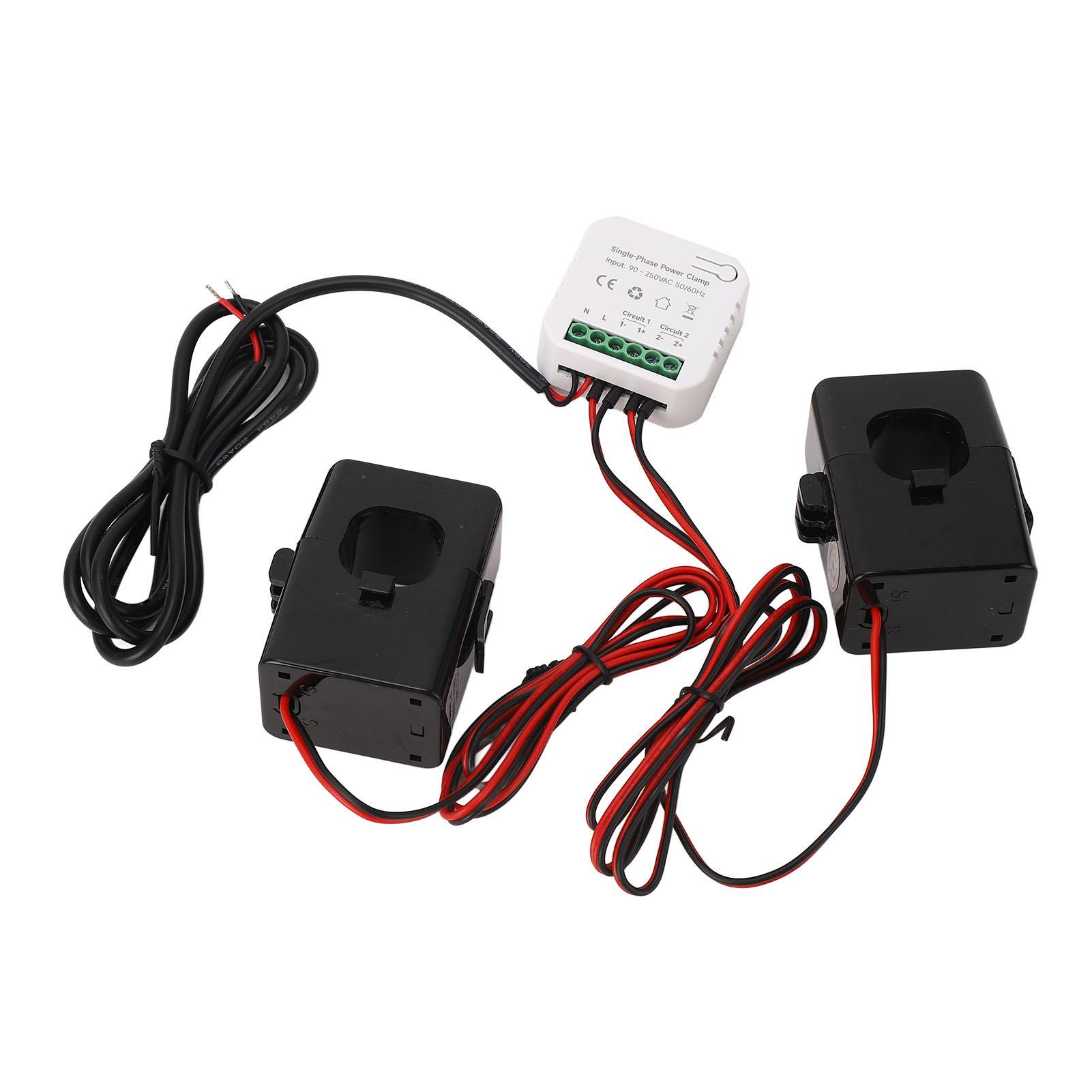 Smart Energy Meter APP Monitoring Power Electricity Monitor with 2x200A Current Transformer AC90‑250V
Smart Energy Meter APP Monitoring Power Electricity Monitor with 2x200A Current Transformer AC90‑250V