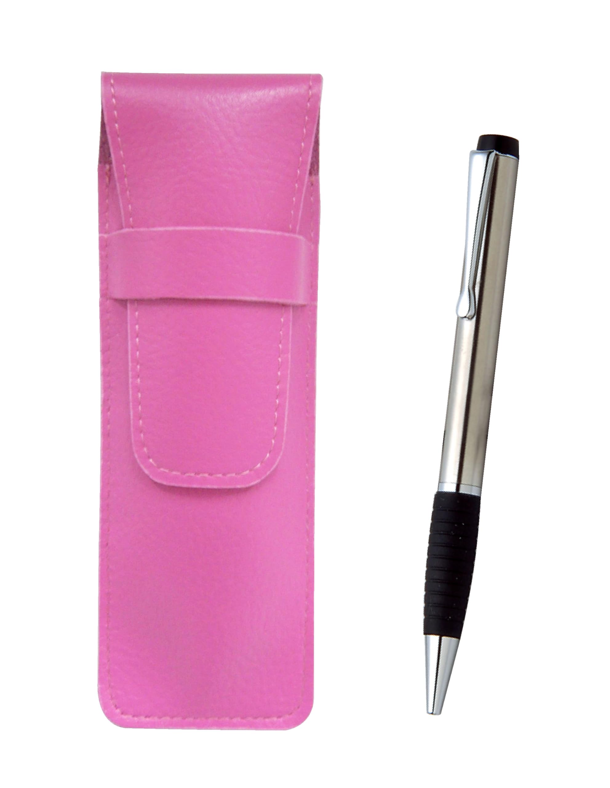 Pink grained leather pencil case metallic rubber rotating ballpoint pen set SASP-LUT102SB
Pink grained leather pencil case metallic rubber rotating ballpoint pen set SASP-LUT102SB