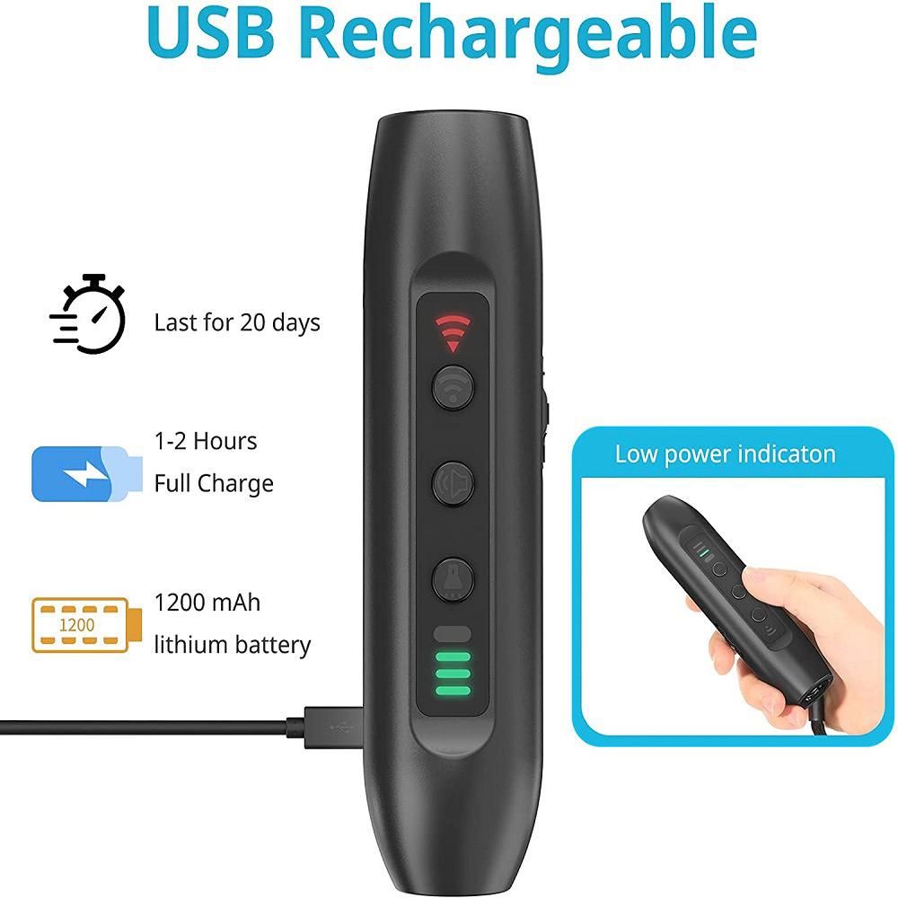 Ultrasonic Dog Repeller Rechargeable Plastic Electronic Training Devices with LED Flashlight Control Trainer Device Pet Products China Mainland
Ultrasonic Dog Repeller Rechargeable Plastic Electronic Training Devices with LED Flashlight Control Trainer Device Pet Products China Mainland