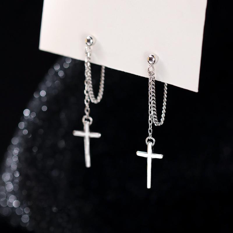 Punk Zinc Alloy Color Cross Drop Earrings for Women Men Gothic Hip Hop Long Tassel Hanging Earring Zircon Gift Bijoux
Punk Zinc Alloy Color Cross Drop Earrings for Women Men Gothic Hip Hop Long Tassel Hanging Earring Zircon Gift Bijoux