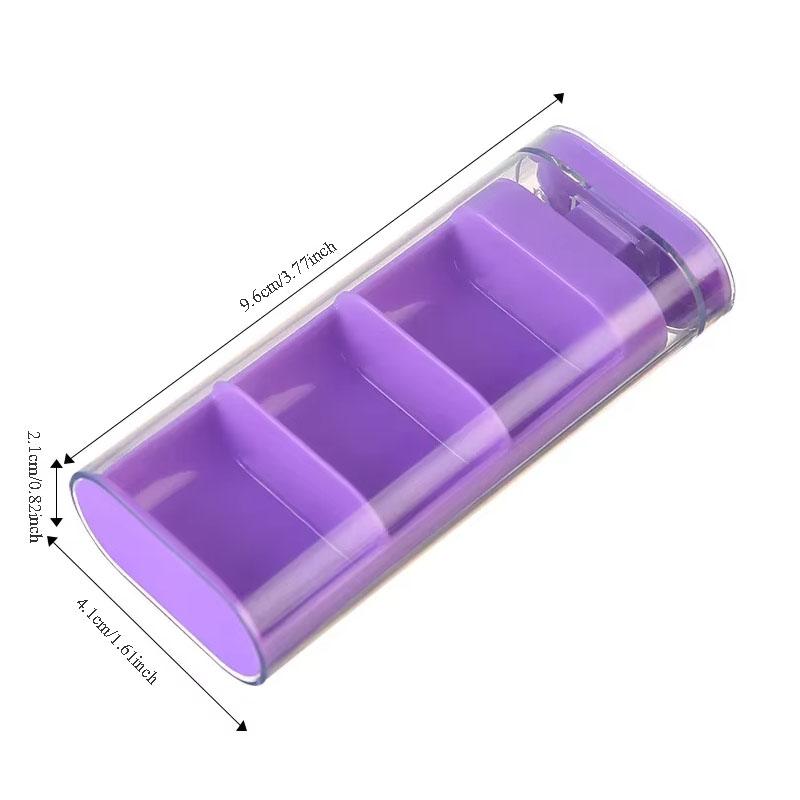Mini Pill Organizer 3 Times A Day Portable Buckle Design Travel Tablet Holder for Vitamins Dispenser Small Pocket Medicines Case фіолетовий
Mini Pill Organizer 3 Times A Day Portable Buckle Design Travel Tablet Holder for Vitamins Dispenser Small Pocket Medicines Case фіолетовий