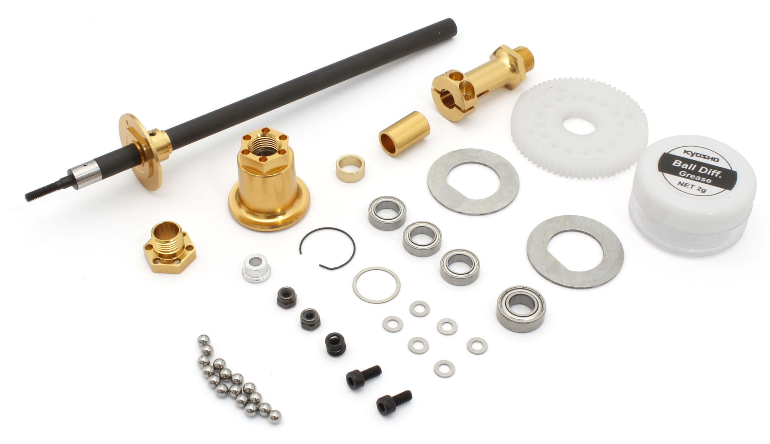 Kyosho 6mm Ball Differential Set RC Model Parts EFW007 (Carbon Shaft/Phantom EP)
Kyosho 6mm Ball Differential Set RC Model Parts EFW007 (Carbon Shaft/Phantom EP)