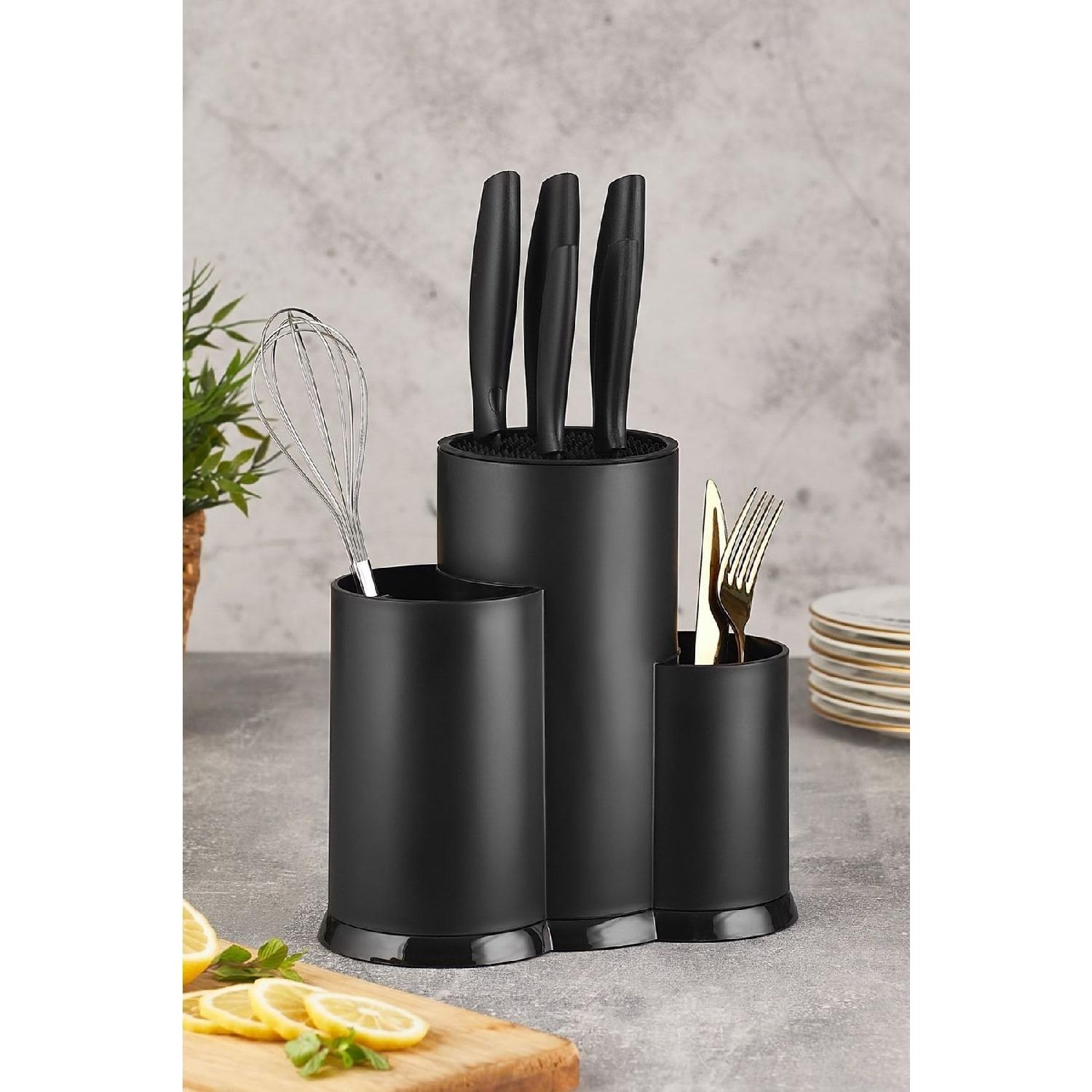 Rita Countertop Spoon Knife Stand With Partitions - Чорний Органайзер для столових приладів Органайзер - бірюзовий
Rita Countertop Spoon Knife Stand With Partitions - Чорний Органайзер для столових приладів Органайзер - бірюзовий