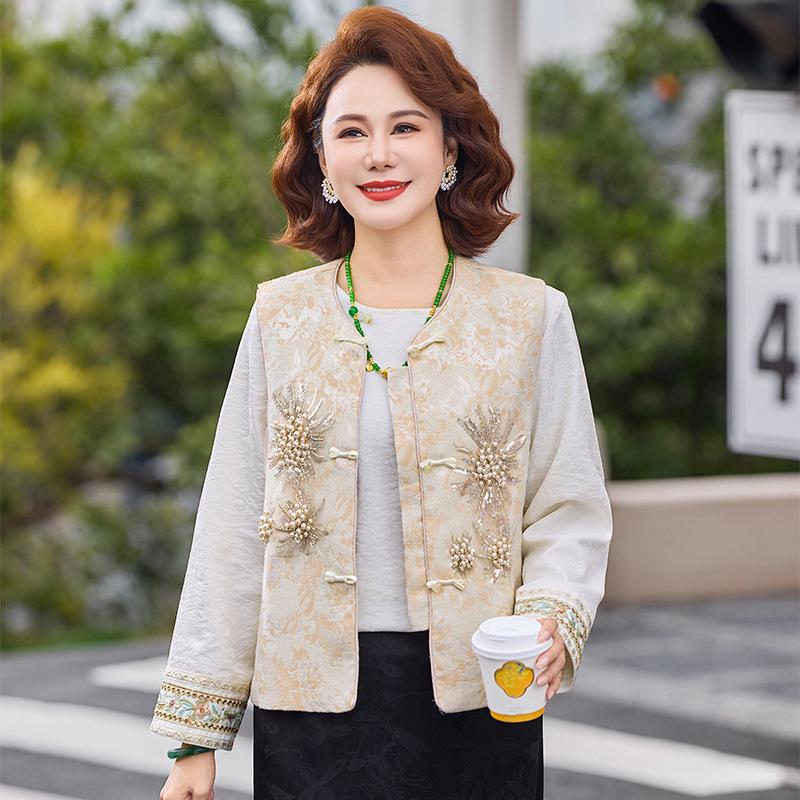 Qiaoya Ying Elegant Wide-sleeved Chinese Jacket for Middle-aged & Elderly Women XL (90-105 kg)
Qiaoya Ying Elegant Wide-sleeved Chinese Jacket for Middle-aged & Elderly Women XL (90-105 kg)
