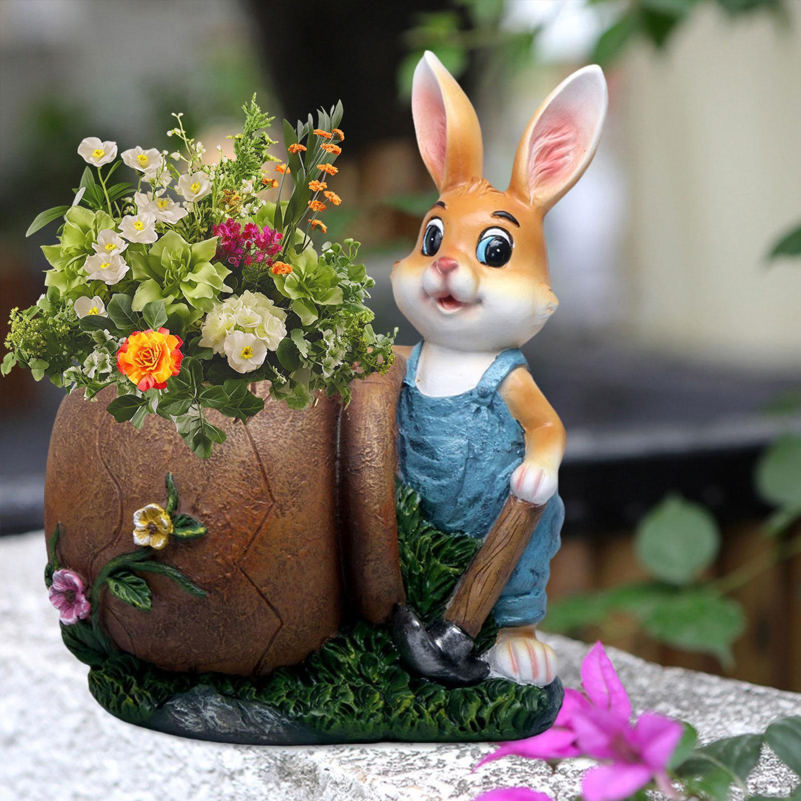 Statue, Flower Pot, Resin Figurine, Cute Garden Ornament, Pot for Balcony, Table, Home, Male Bunny
Statue, Flower Pot, Resin Figurine, Cute Garden Ornament, Pot for Balcony, Table, Home, Male Bunny