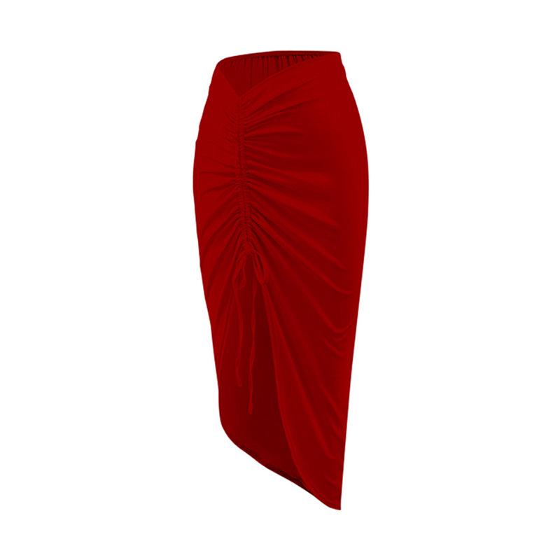 High-End Cross-Border Hip-Hugging Midi Skirt with Drawstring Ruched Design for Women Small
High-End Cross-Border Hip-Hugging Midi Skirt with Drawstring Ruched Design for Women Small