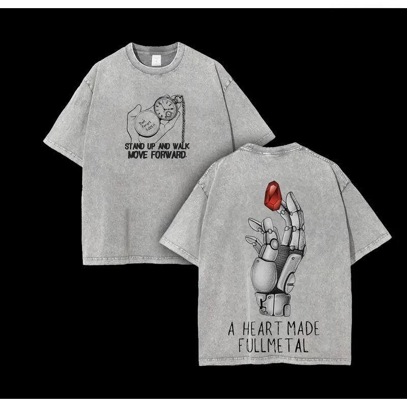 Anime Fullmetal Alchemist Edward Elric Graphic T Shirt Men Women Washed Cotton Tshirts Vintage Casual Clothing Harajuku T-shirt S серый
Anime Fullmetal Alchemist Edward Elric Graphic T Shirt Men Women Washed Cotton Tshirts Vintage Casual Clothing Harajuku T-shirt S серый