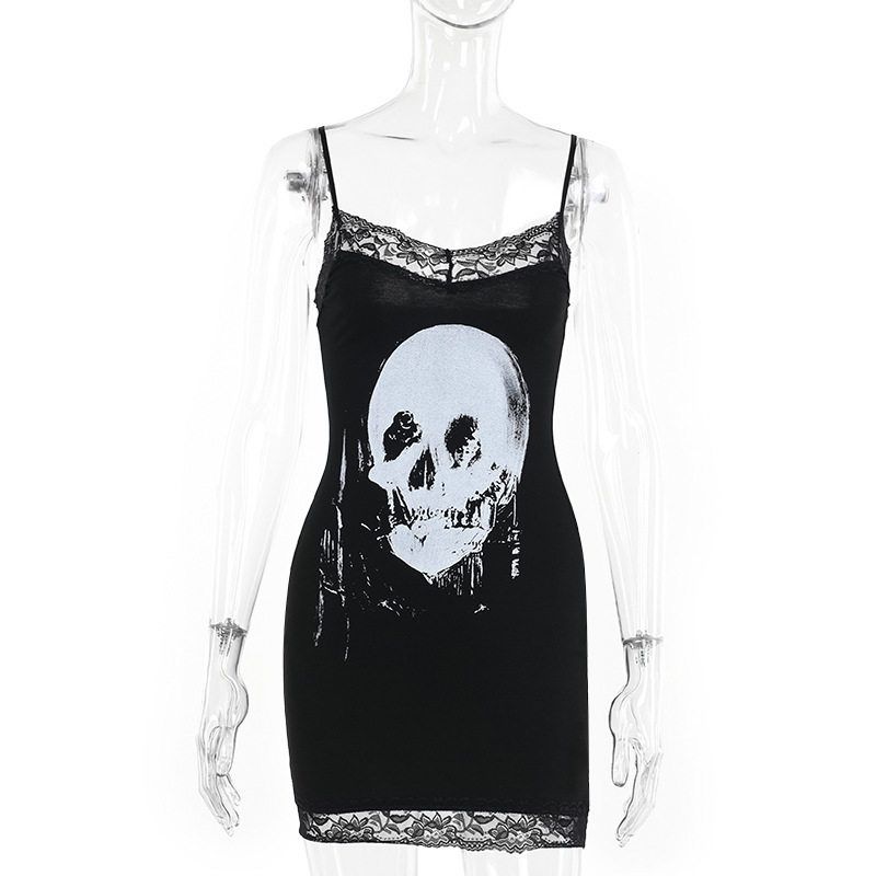 Cf23700 Summer 2024 New Hot Girl Short Skirt European and American Style Dark Style Personalized Skull Print Suspender Skirt for Women Black S
Cf23700 Summer 2024 New Hot Girl Short Skirt European and American Style Dark Style Personalized Skull Print Suspender Skirt for Women Black S