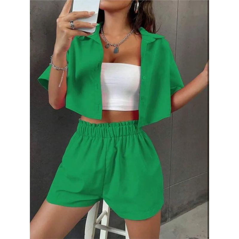 Single Brewed Collared Shirt Shorts Single-Breasted Short Sleeve Lapel Shirt Shorts Blue S
Single Brewed Collared Shirt Shorts Single-Breasted Short Sleeve Lapel Shirt Shorts Blue S
