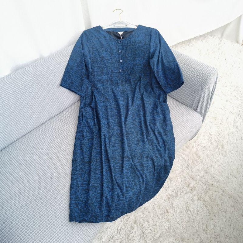 Clearance Special Offer Silk Spinning Gambiered Guangdong Silk Dress Mid Length Long Length 100% Mulberry Silk Dress Blue L
Clearance Special Offer Silk Spinning Gambiered Guangdong Silk Dress Mid Length Long Length 100% Mulberry Silk Dress Blue L