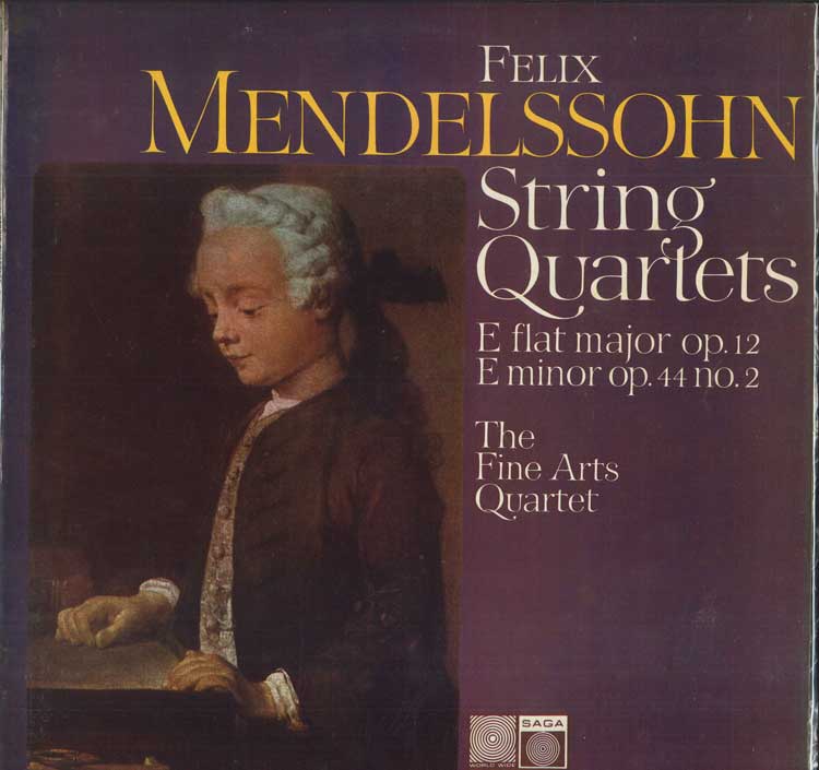 LP Record FINE ARTS QUARTET Mendelssohn String Quartets STXID5146 SAGA 1962 UK Classical Used
LP Record FINE ARTS QUARTET Mendelssohn String Quartets STXID5146 SAGA 1962 UK Classical Used