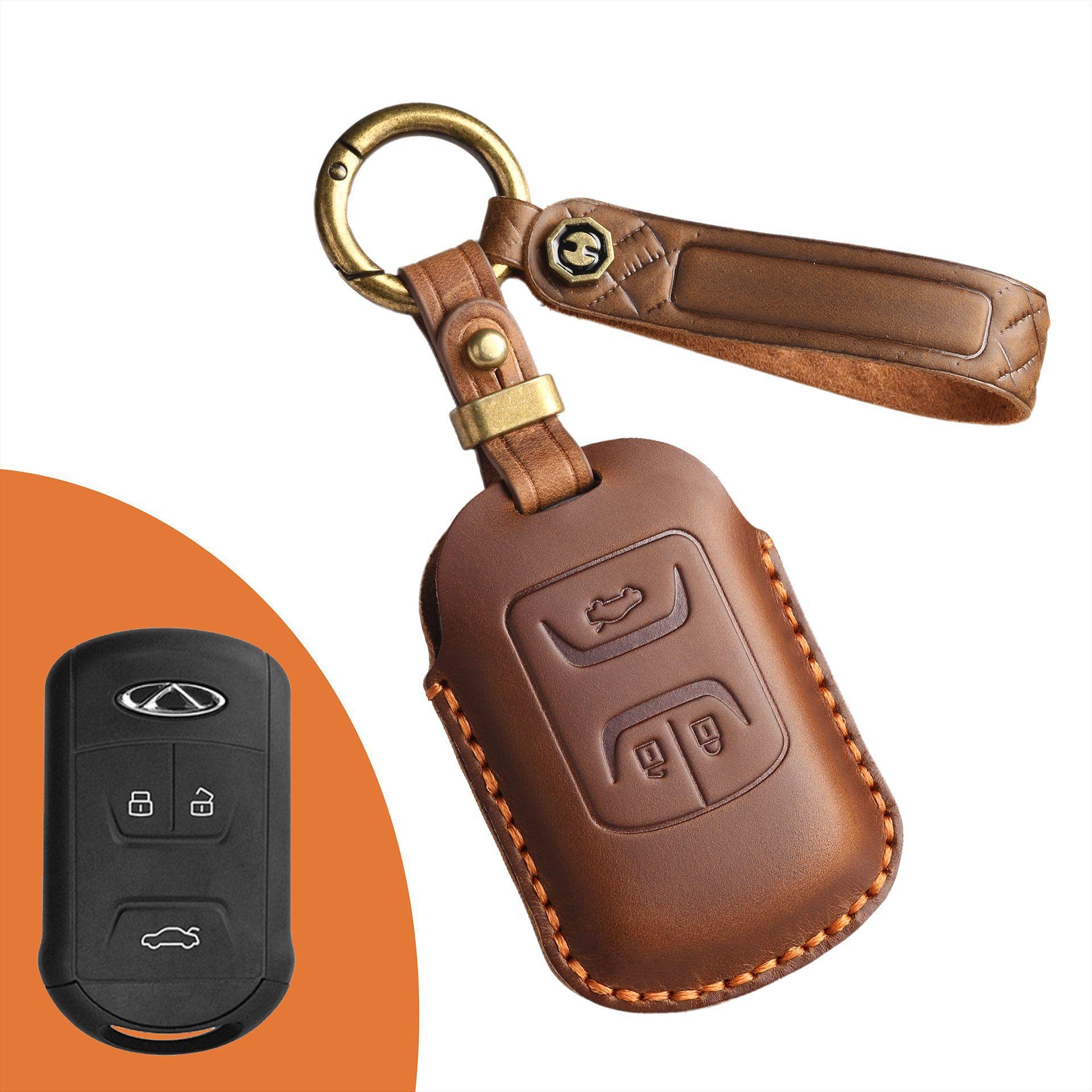 Ретро Чехол для Ключа Подходит для Старых Автомобилей Chery с Полностью Ручной Работы Кожаной Сумкой для Ключей и Кольцом-Оболочкой. коричневый
Ретро Чехол для Ключа Подходит для Старых Автомобилей Chery с Полностью Ручной Работы Кожаной Сумкой для Ключей и Кольцом-Оболочкой. коричневый