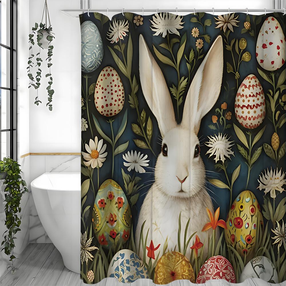 Пасхальная милая шторка для душа с кроликом, Милая зеленая цветочная шторка для душа с яйцом, весенняя, декоративная для ванной, Водонепроницаемая шторка для душа с 90*180cm
Пасхальная милая шторка для душа с кроликом, Милая зеленая цветочная шторка для душа с яйцом, весенняя, декоративная для ванной, Водонепроницаемая шторка для душа с 90*180cm
