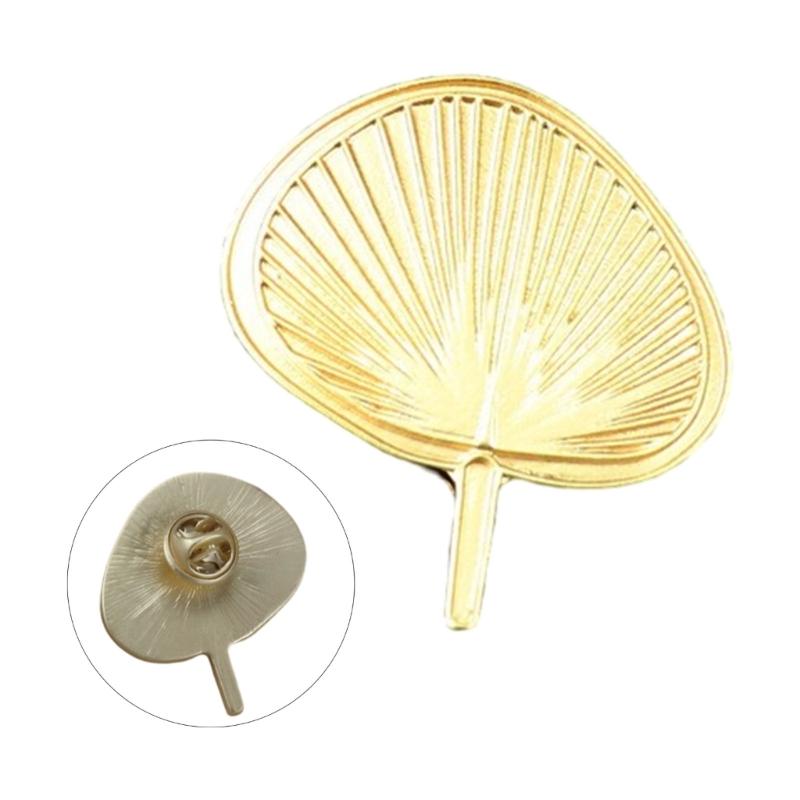 Elegant Metal Palms Leaf Fan Shape Lapel Pin Scarves Shawl Brooch Clip Decoration for Clothing Bags Hat Men Women Gift
Elegant Metal Palms Leaf Fan Shape Lapel Pin Scarves Shawl Brooch Clip Decoration for Clothing Bags Hat Men Women Gift