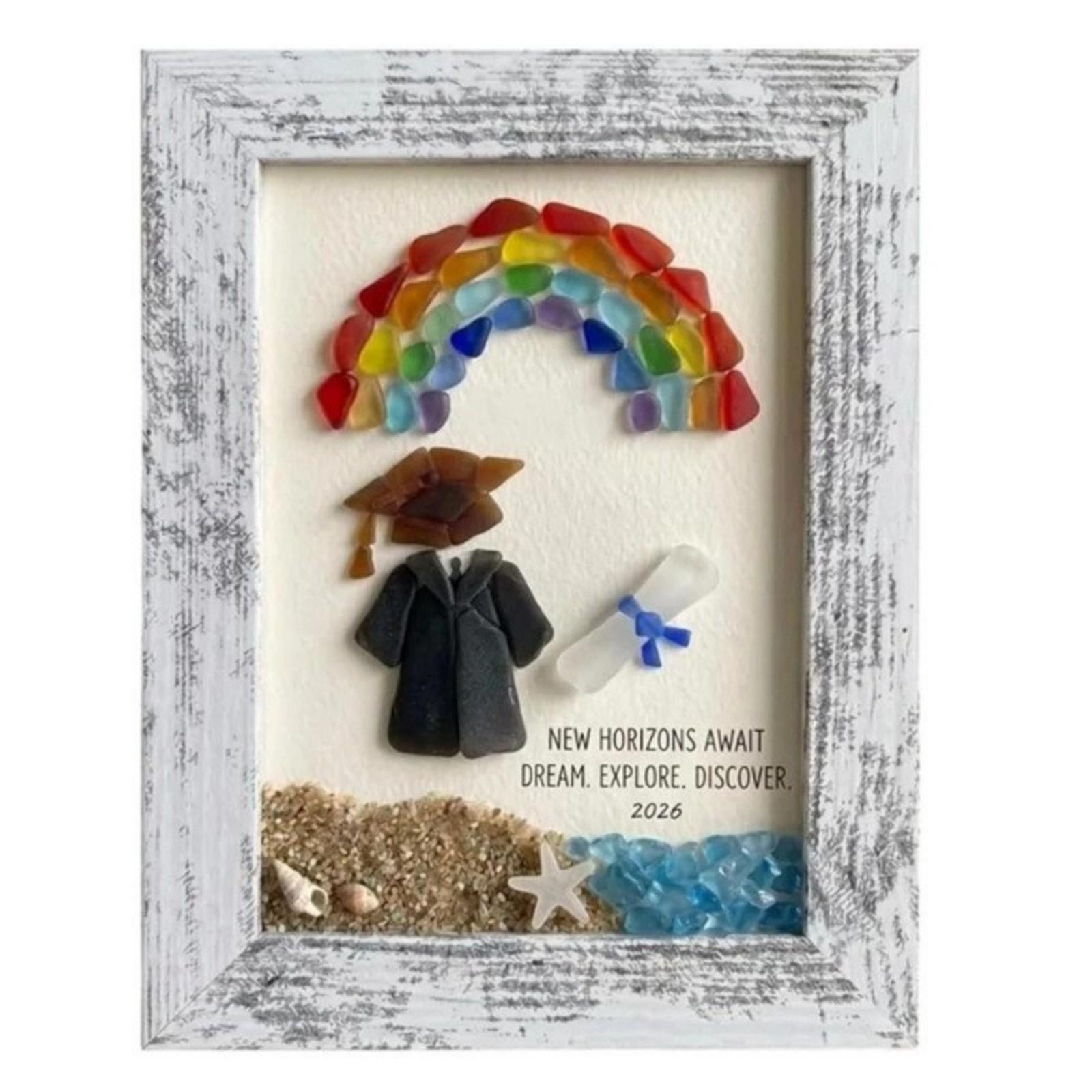 Sea Glass Graduation Gift Artwork, Graduation Keepsake Gift one size
Sea Glass Graduation Gift Artwork, Graduation Keepsake Gift one size