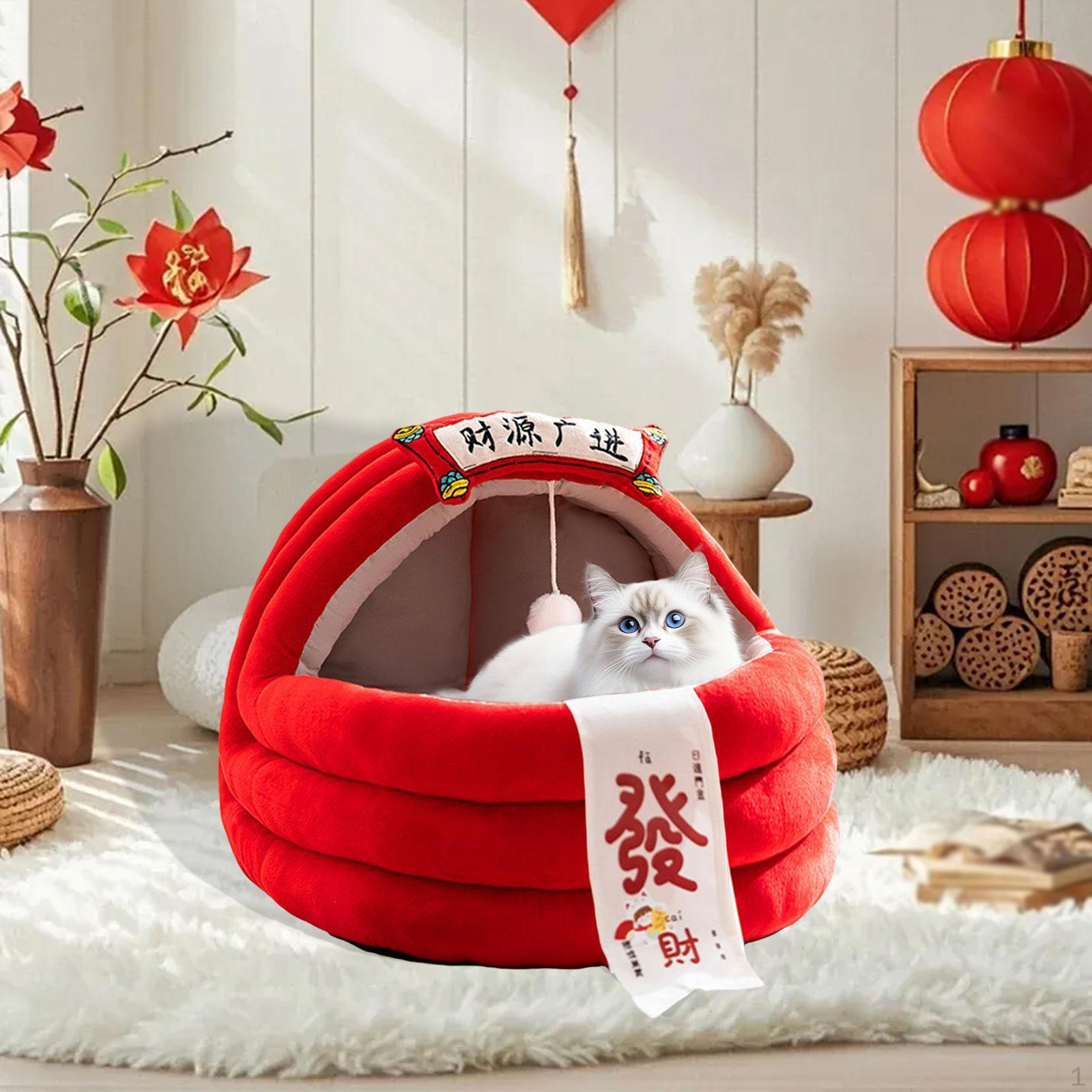 Cat Basket, Bed, Thick Cushion, Year s Decoration, Small Dog House M
Cat Basket, Bed, Thick Cushion, Year s Decoration, Small Dog House M