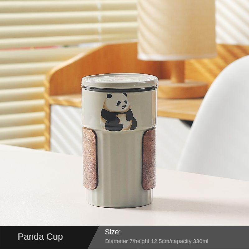 Panda Tea Separation Cup, Bamboo Sleeve, Light, Luxury, Portable, Office, Household, Creative Ceramic, Handwork Teacup, New 330ml
Panda Tea Separation Cup, Bamboo Sleeve, Light, Luxury, Portable, Office, Household, Creative Ceramic, Handwork Teacup, New 330ml